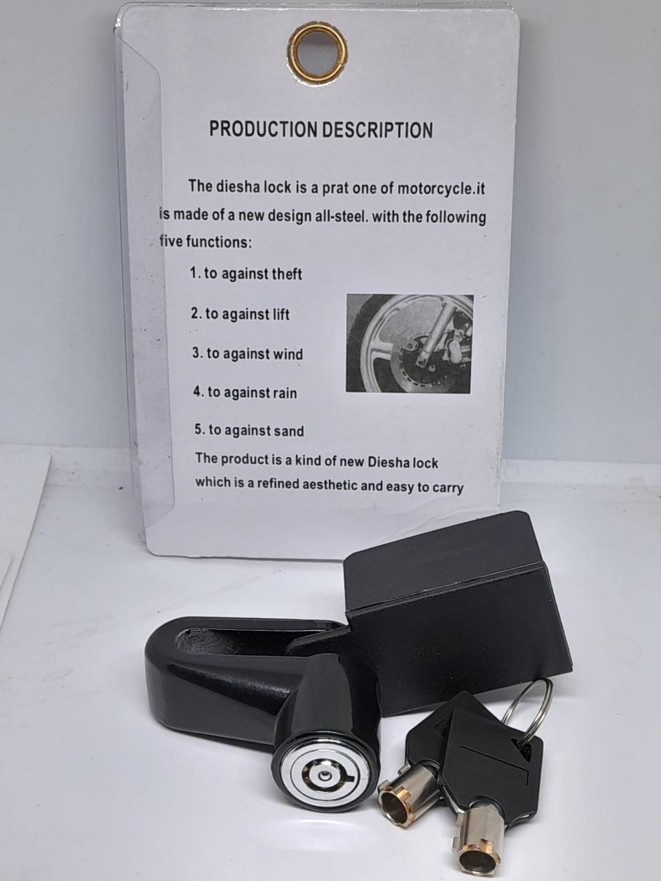 Disc Brake Rotor Lock