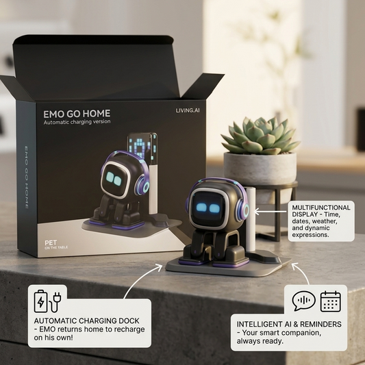 EMO AI Desktop Pet (Emo Go Home) With charging station