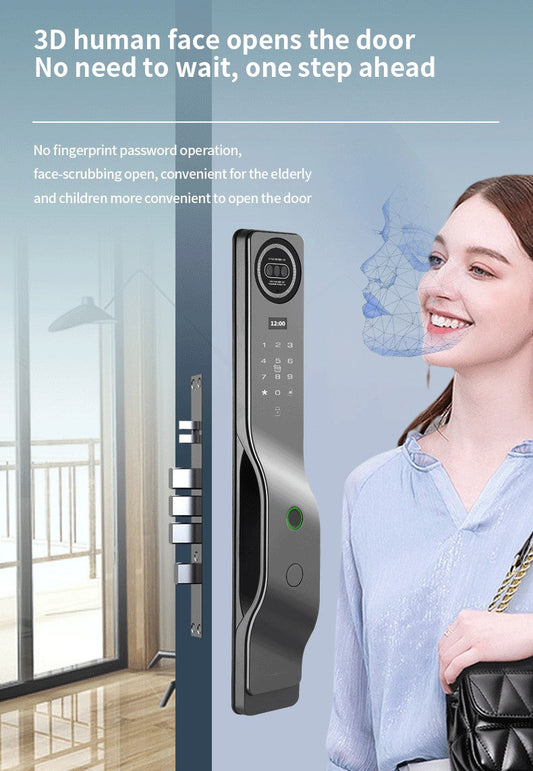 3D Face & Fingerprint Door Lock-LWF27s