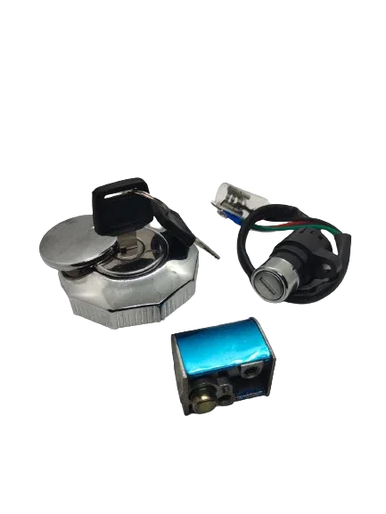 3 Pcs Lock Set (Ignition+Handle+Petrol Tank Cap)