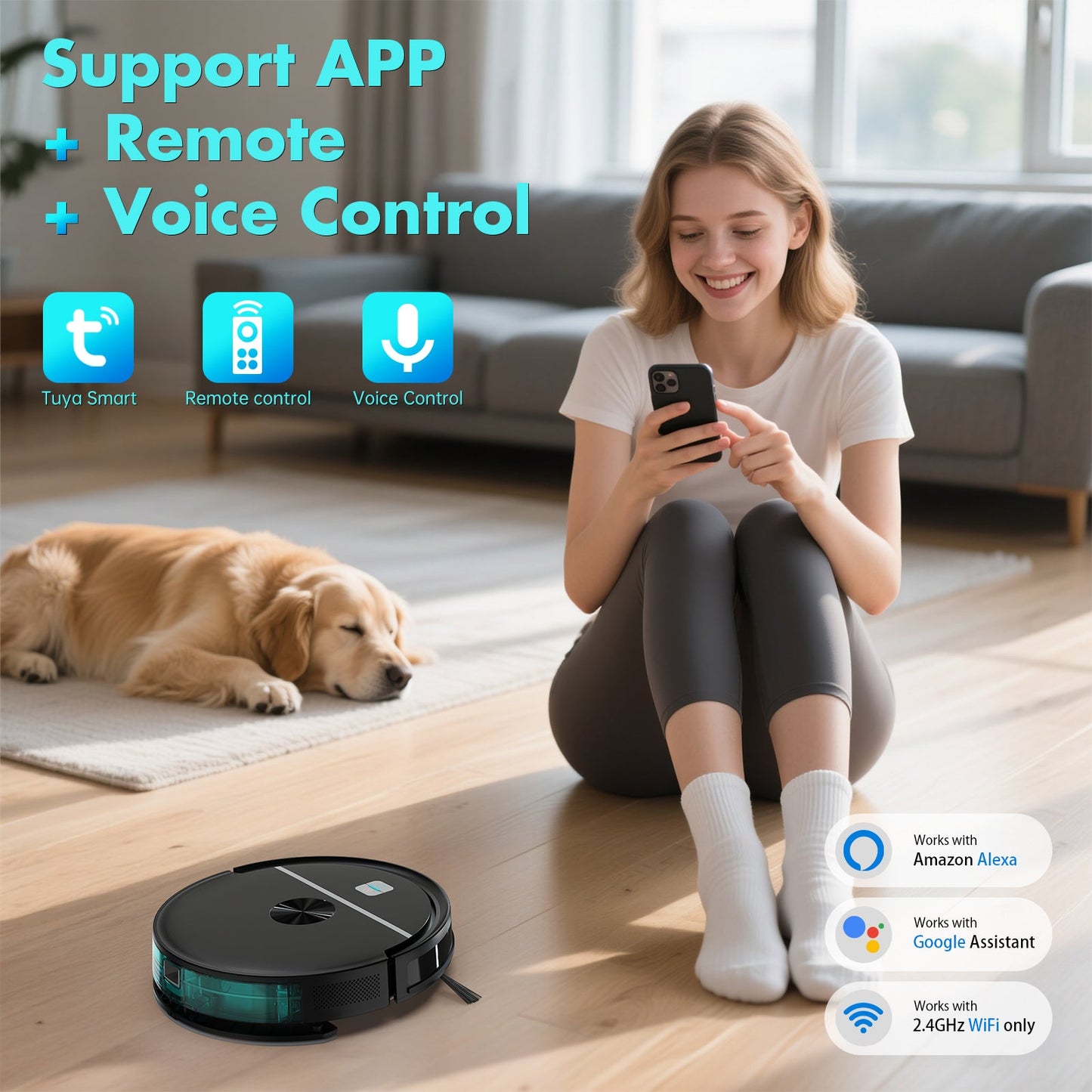 Smart Cleaner Robot (Hard Floors,Carpets)-MFR01