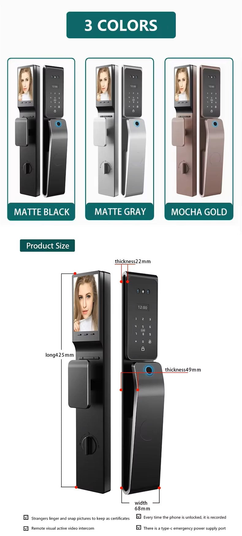 Smart Door Lock Face Recognition-LWT12