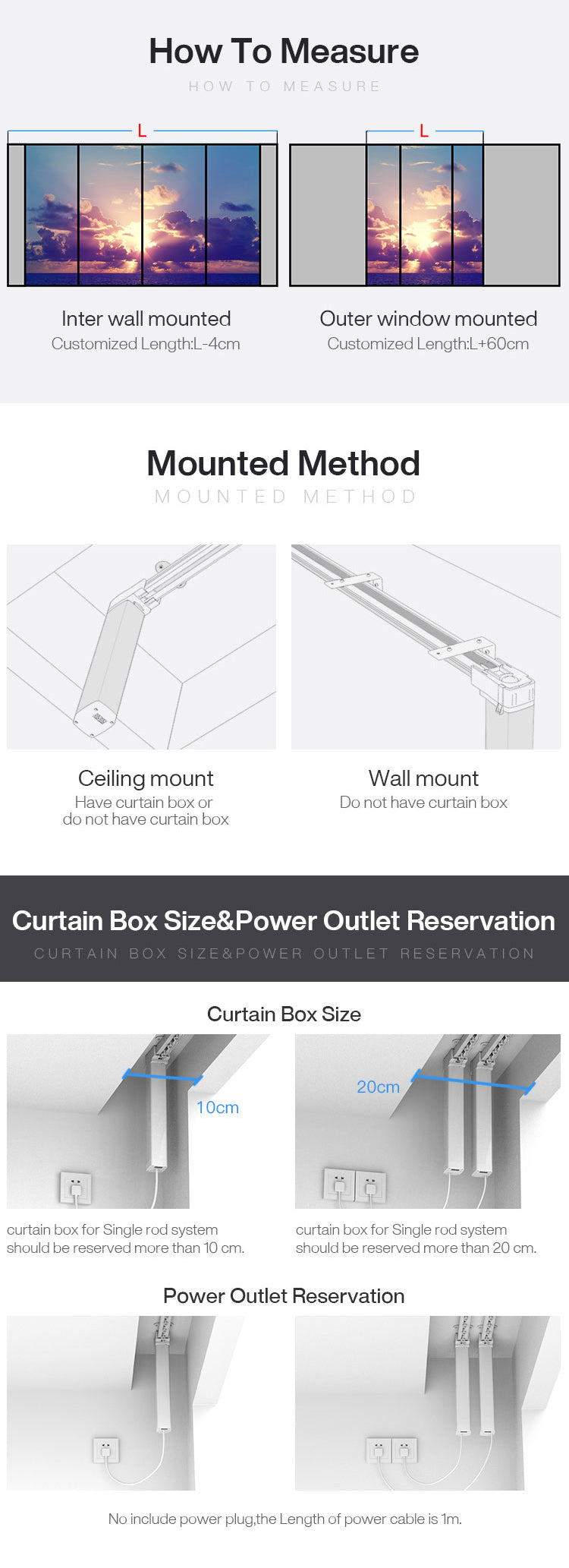 Curtain Motor Combination Track Set