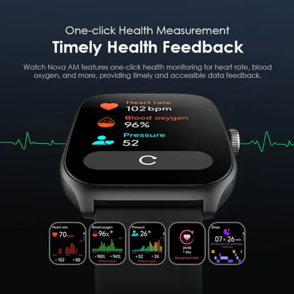 Oraimo Watch Nova AM 2.01" AMOLED Screen Curved Cover Smart Watch