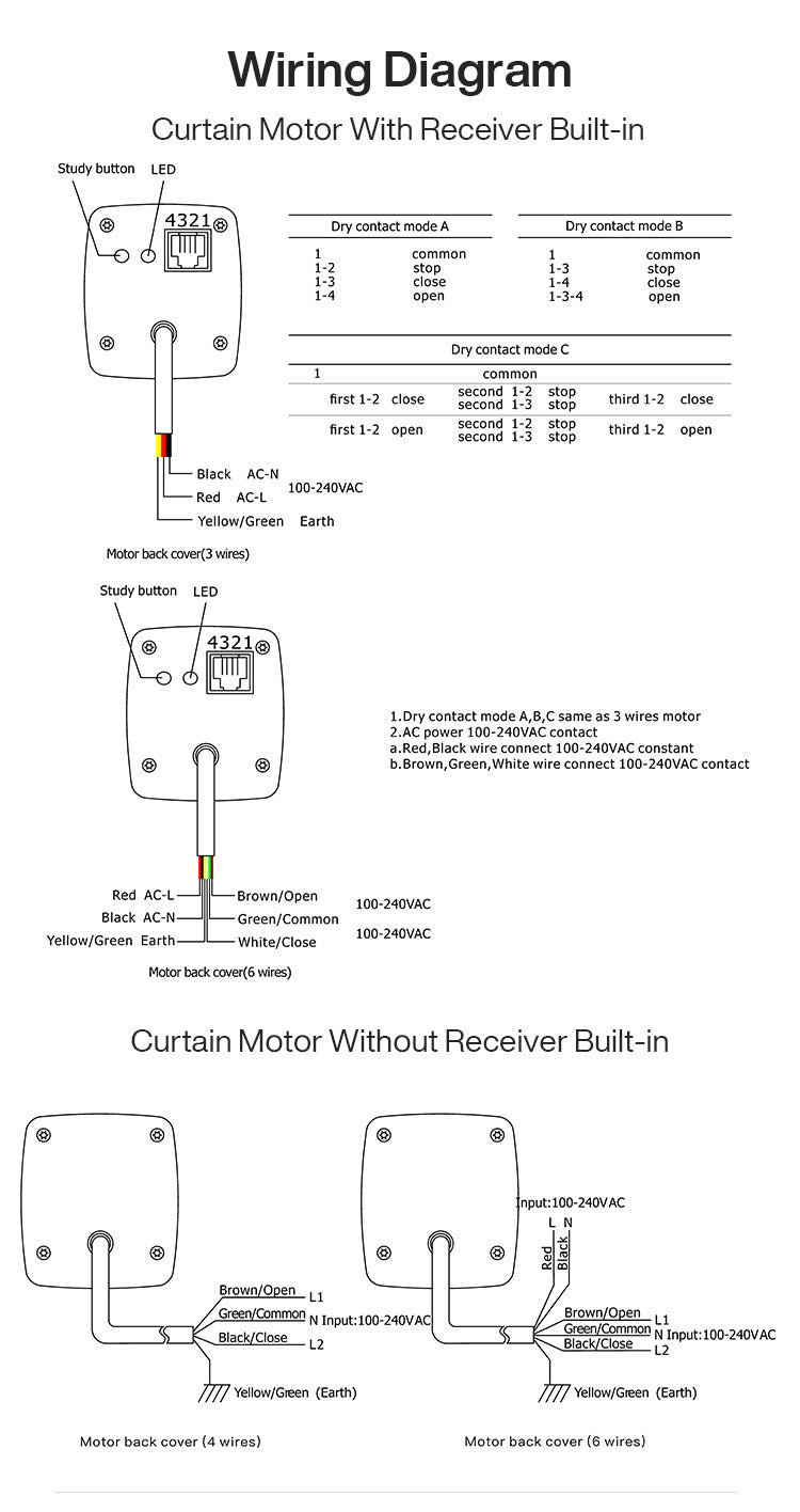 Curtain Motor Combination Track Set