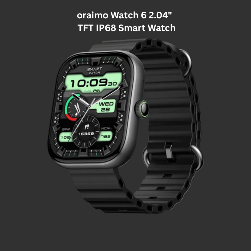 oraimo Watch 6 2.04" TFT IP68 Smart Watch