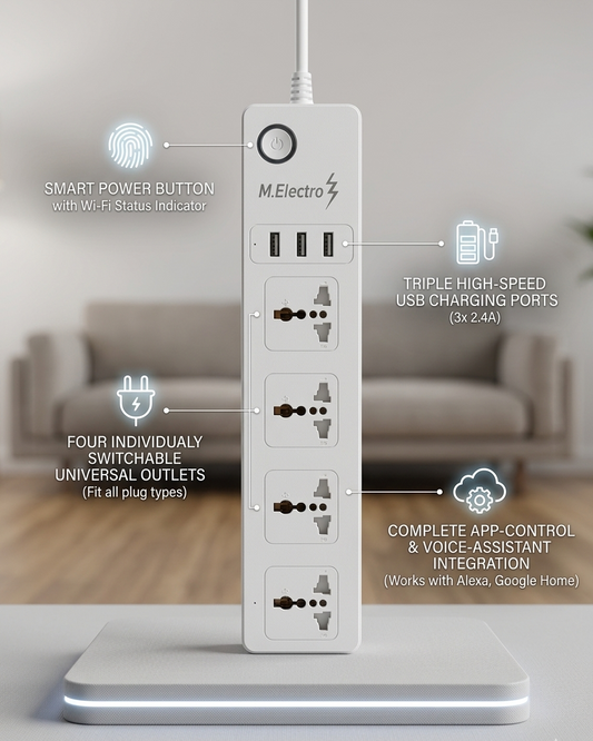 M.Electro Wi-Fi Smart Power Strip