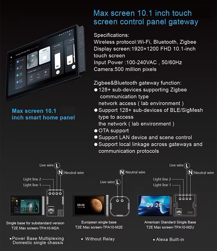 Smart Control Panel 10.1 Inch-CCS8