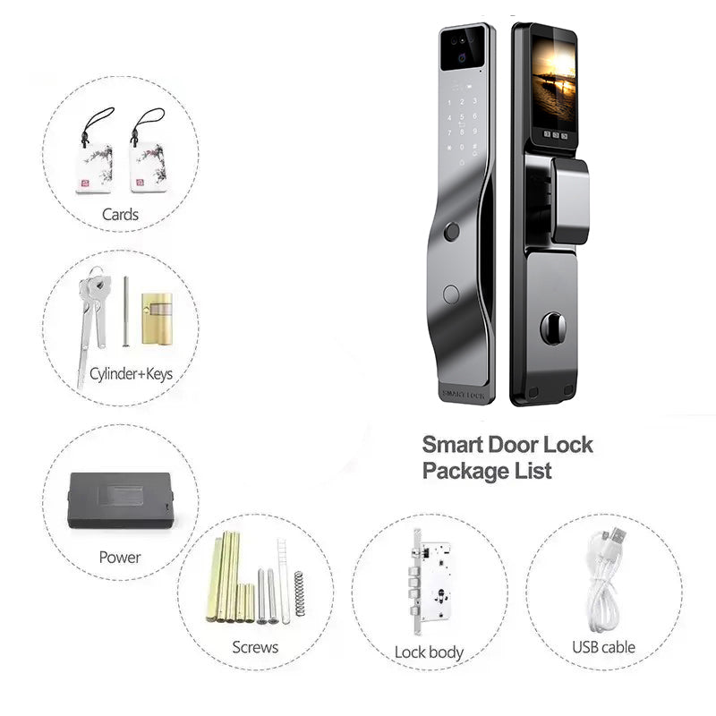 Face id Door Lock-LWF17