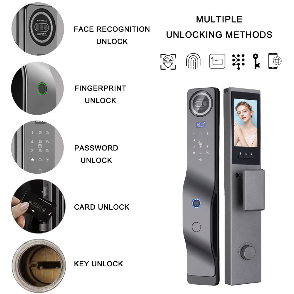 3D Face & Fingerprint Door Lock-LWF27s