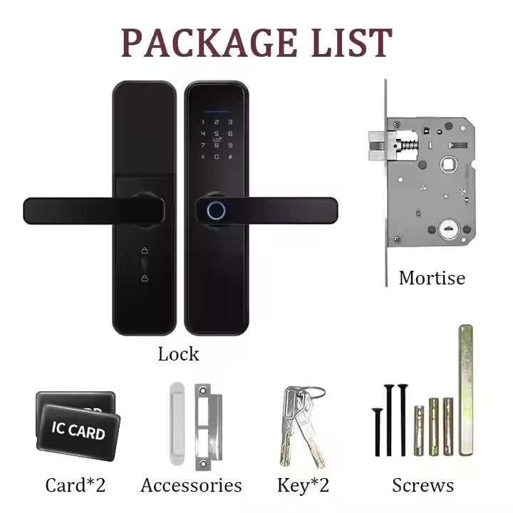 Smart Door Lock with FingerPrint-LWD26