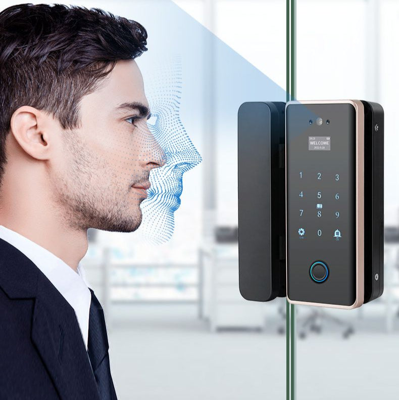 WiFi Fingerprint Glass Door Lock-LBG4