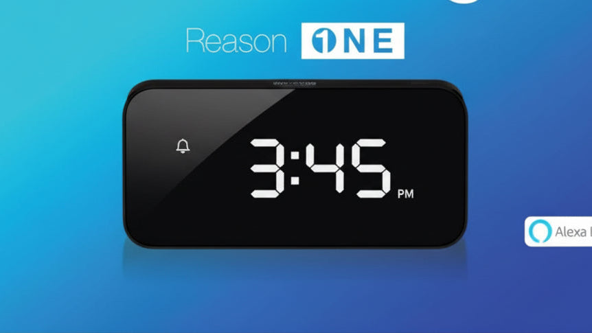 Reason® ONE Smart Alarm Clock with Alexa Built-in.