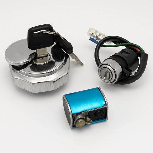 3 Pcs Lock Set (Ignition+Handle+Petrol Tank Cap)