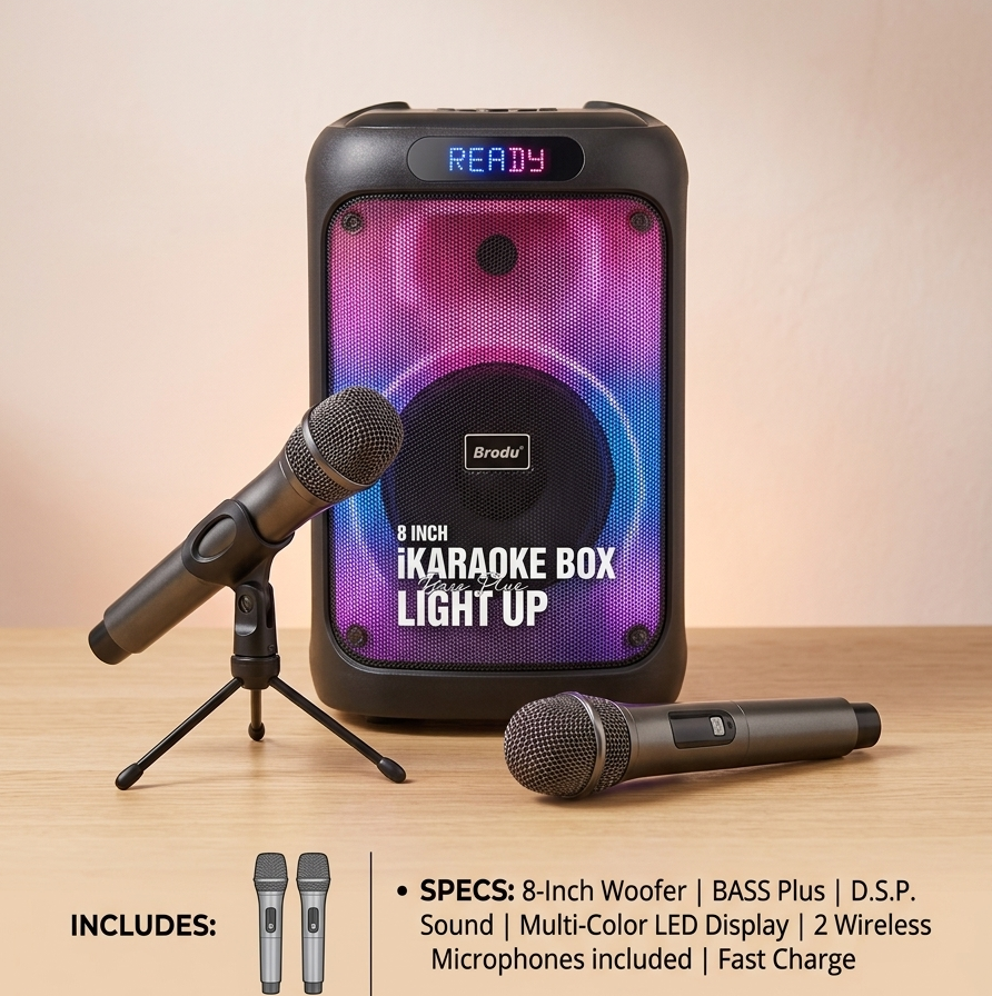 Brodu BTS-2102 portable karaoke speaker