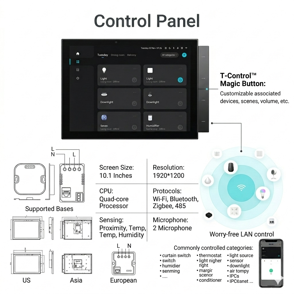Smart Control Panel 10.1 Inch-CCS8