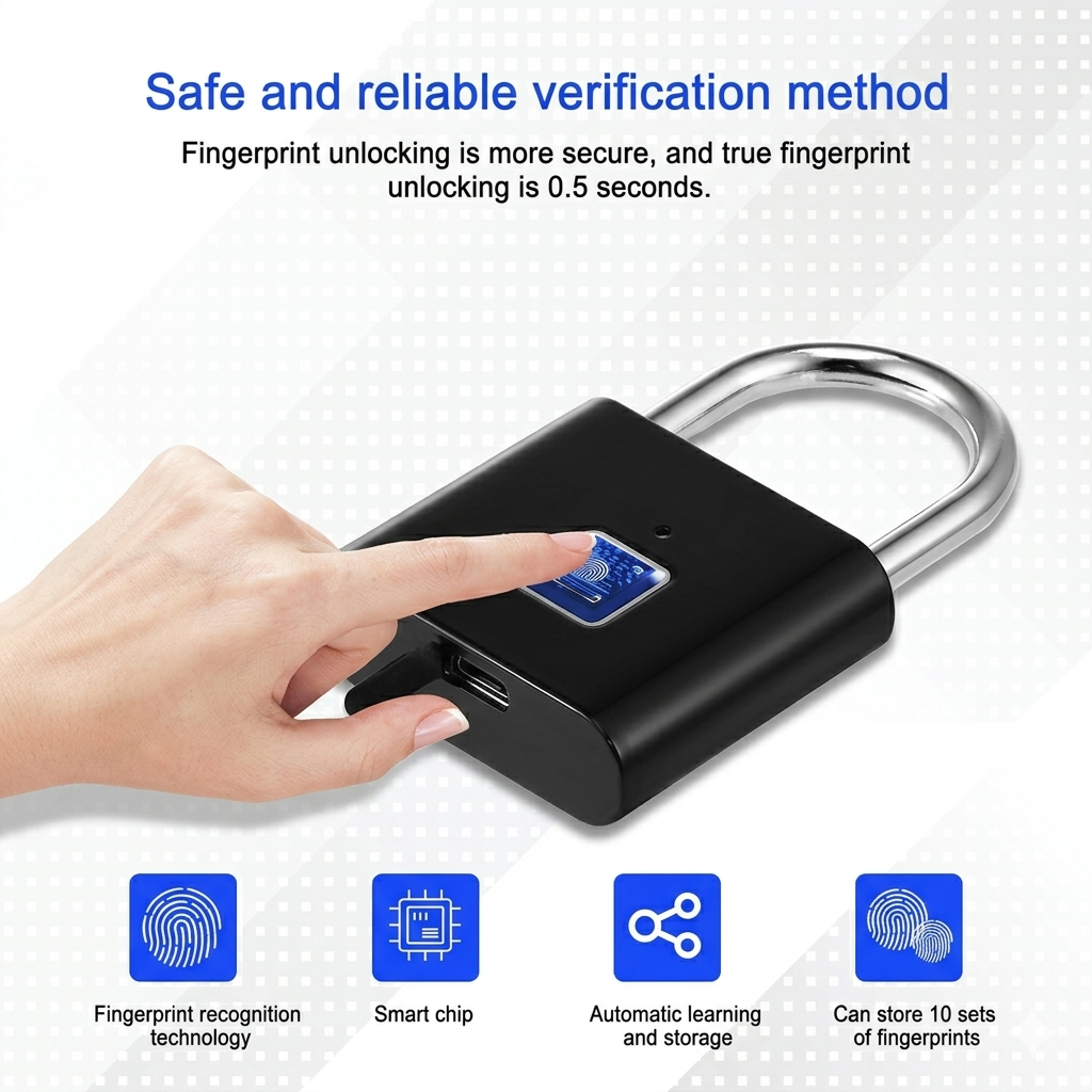 Portable Smart Fingerprint Lock