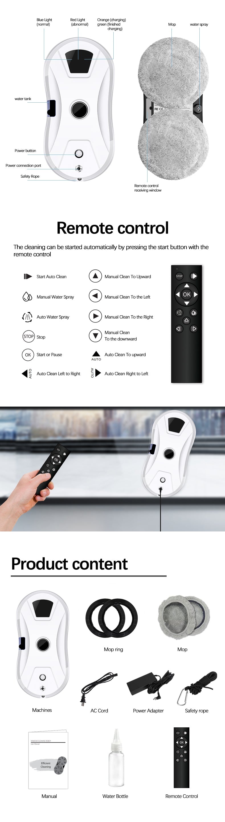 Smart Robot Window Cleaning-W14s