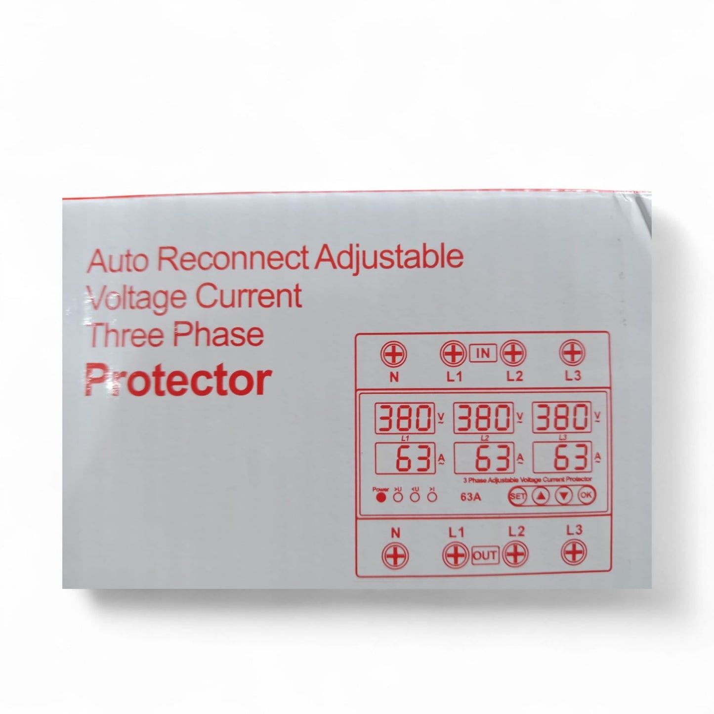Auto Reconect Adjustable Volatge Current Three Phase Protector
