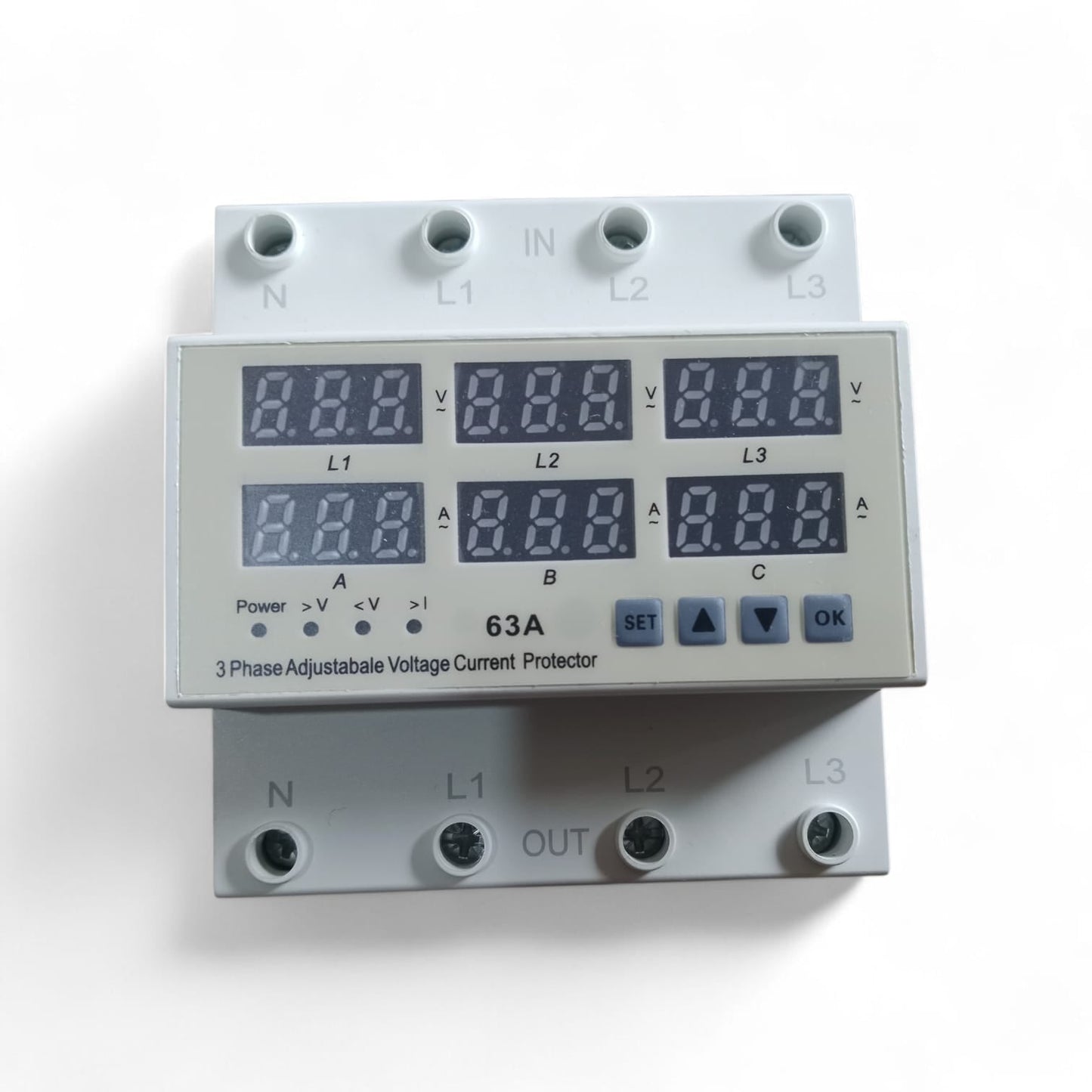 Auto Reconect Adjustable Volatge Current Three Phase Protector