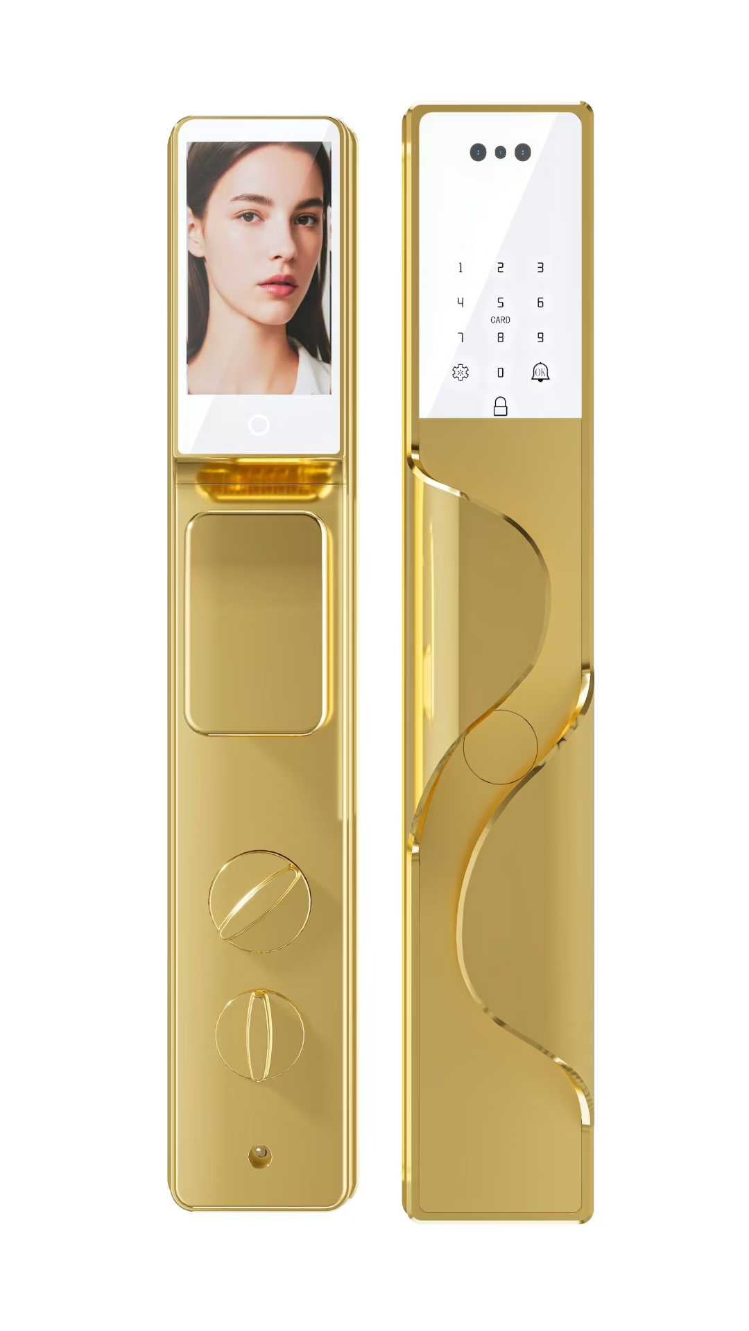 Smart Fingerprint Digital Door Lock – Password, IC Card & Key | Fully Automatic Security Lock