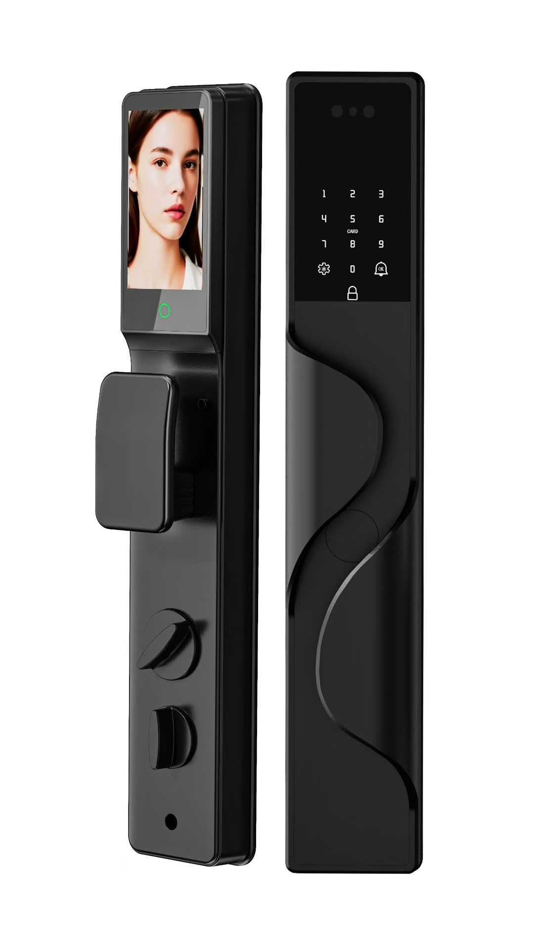 Smart Fingerprint Digital Door Lock – Password, IC Card & Key | Fully Automatic Security Lock