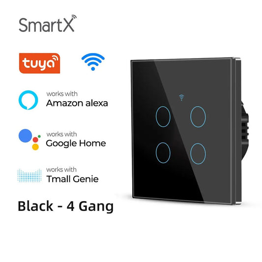 Techne Automation: Aura Pro 4-Gang Smart WiFi Touch Switch