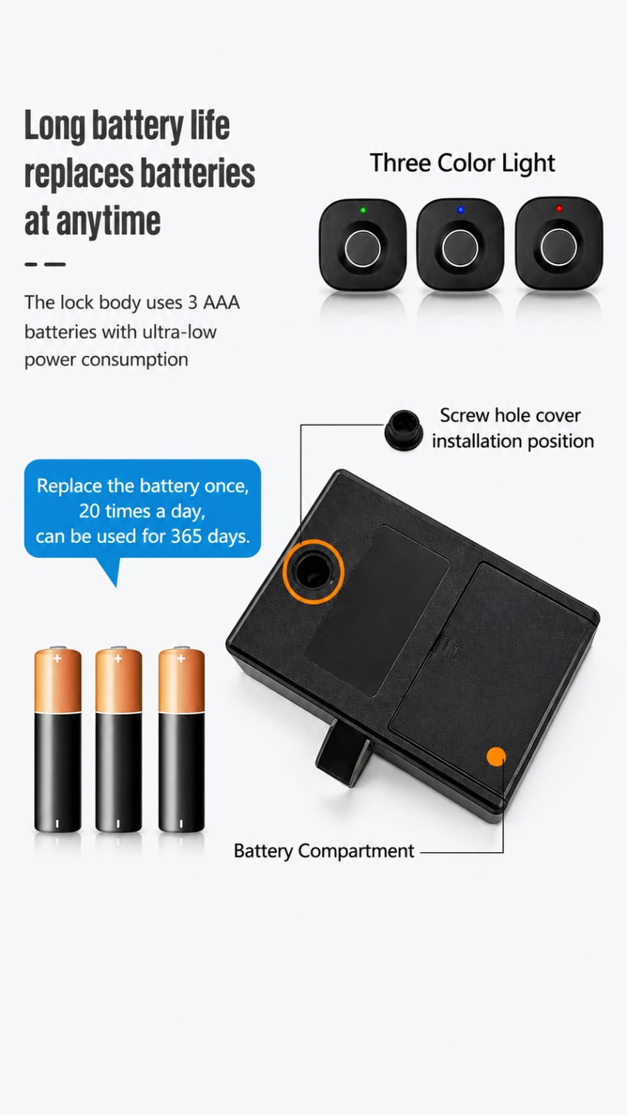 Fingerprint Cabinet Lock, Smart Biometric, Fit for Keyless Hidden File Drawer Wardrobe, Child Safety Electric Fingerprint Lock, DIY Wooden Furniture Privacy for Home Office