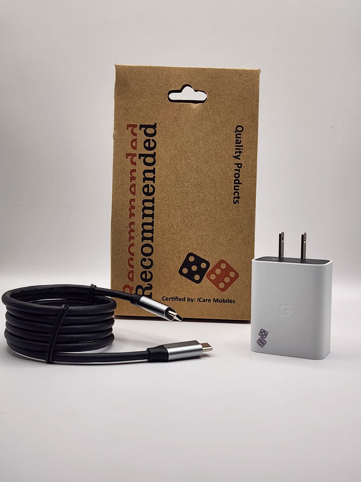 iCare Gadgets " 30W Fast Charger Adapter + High-Speed Charging Cable Pair