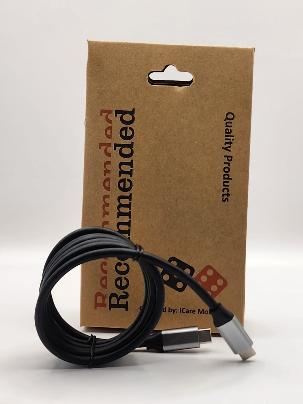 iCare Mobiles "Recommended" Durable Braided Lightning & Type-C Fast Charge Cable