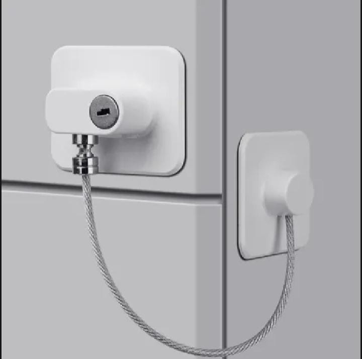 Refrigerator Locks,Fridge Lock,Freezer Lock with Key for Child Safety,Locks to Lock Fridge and Cabinets
