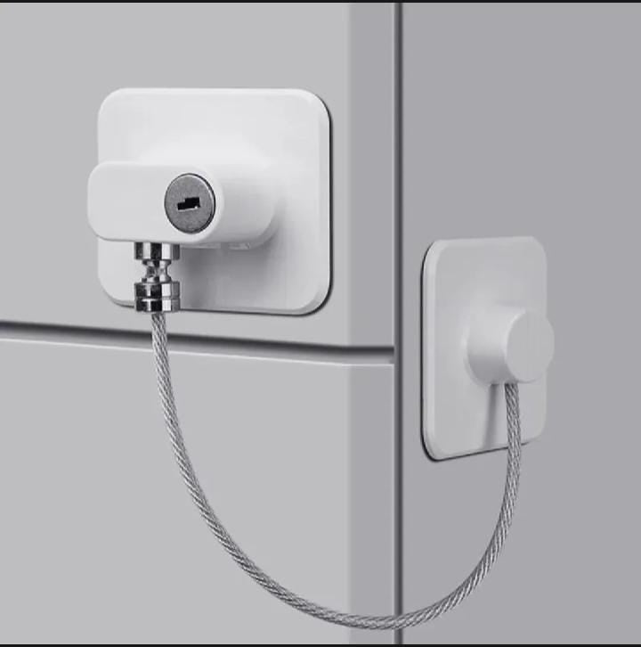 Refrigerator Locks,Fridge Lock,Freezer Lock with Key for Child Safety,Locks to Lock Fridge and Cabinets