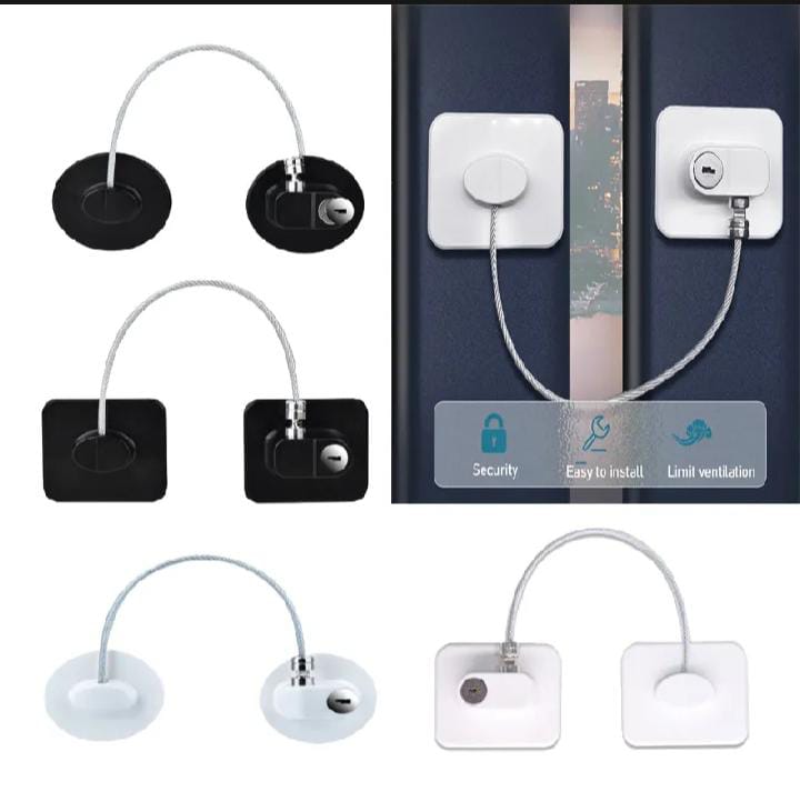 Refrigerator Locks,Fridge Lock,Freezer Lock with Key for Child Safety,Locks to Lock Fridge and Cabinets