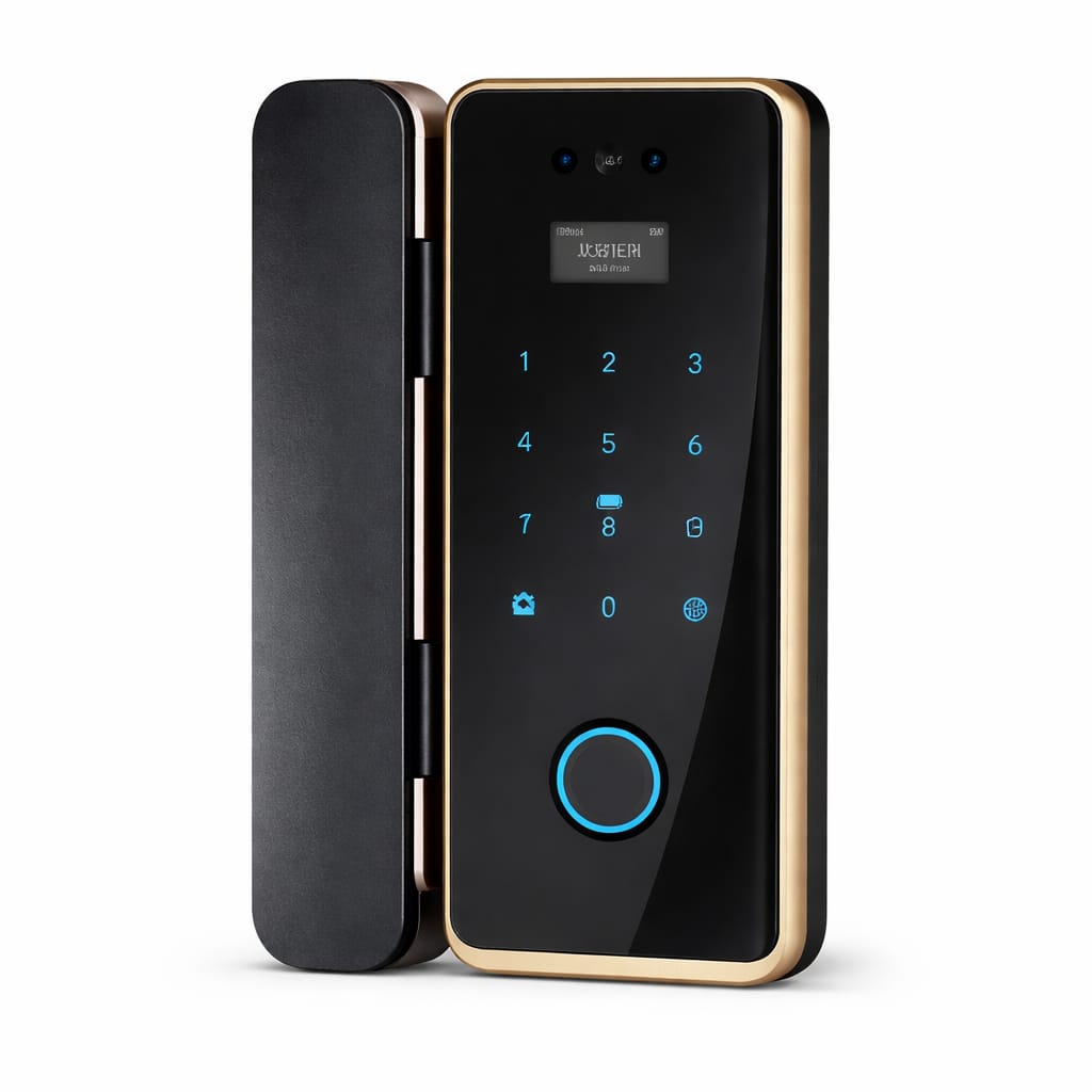 WiFi Fingerprint Glass Door Lock-LBG4