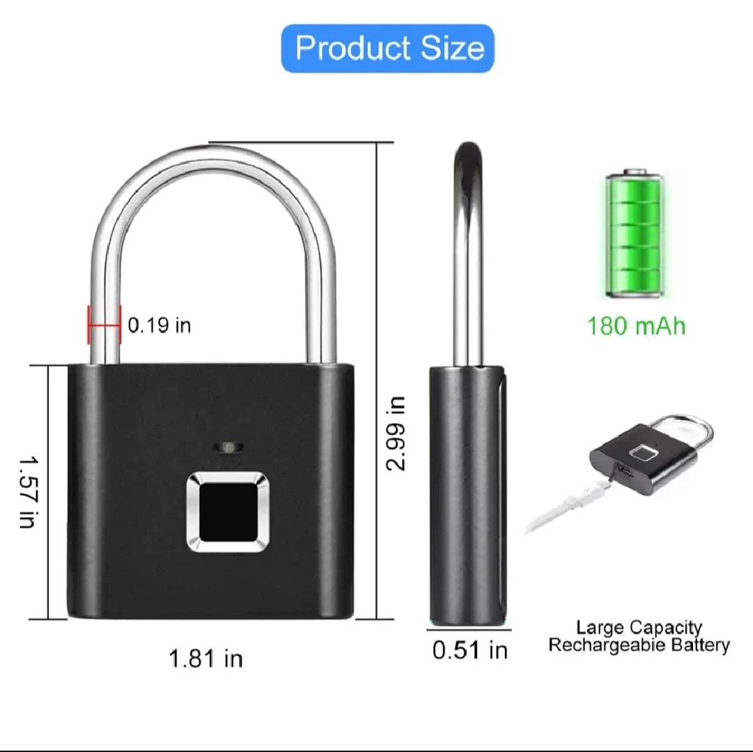 Portable Smart Fingerprint Lock