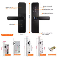 Smart Door Lock with FingerPrint-LWD26