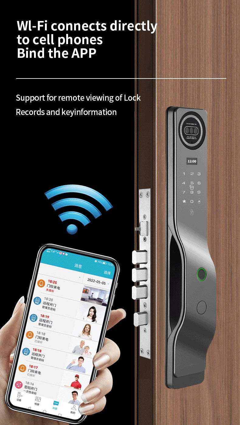 3D Face & Fingerprint Door Lock-LWF27s